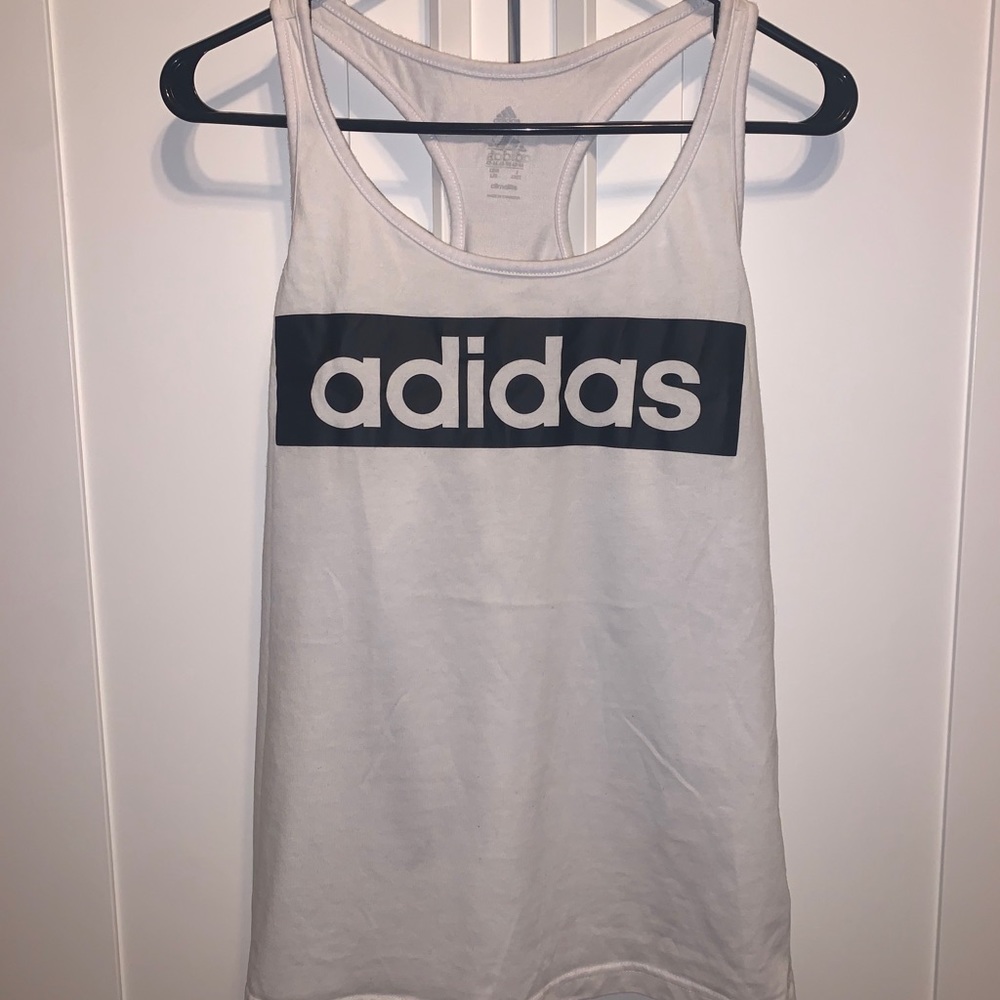 Adidas White Tank Top